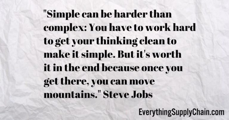 Simplicity Quotes for Life and Business - Everything Supply Chain